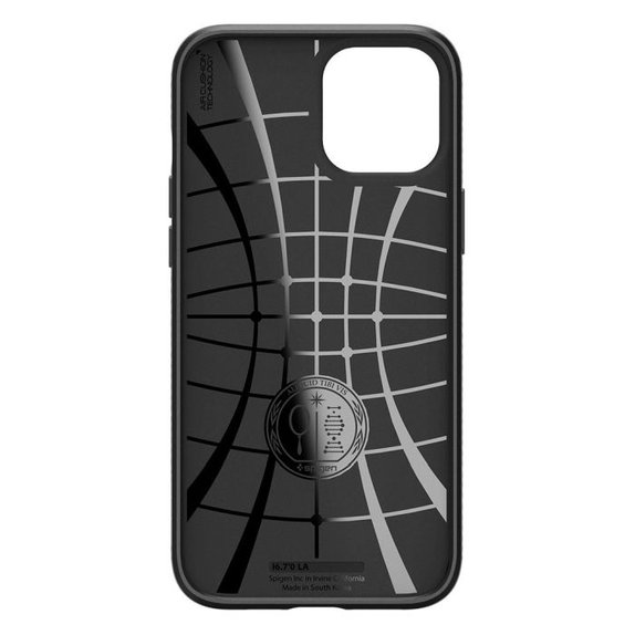 Spigen - Tok Liquid Air - iPhone 12 és 12 Pro, fekete