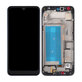 LG Q60 X525 - LCD Kijelző + Érintőüveg + Keret (Blue) Single Sim TFT