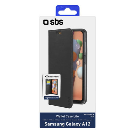 SBS - Tok Book Wallet Lite - Samsung Galaxy A12, fekete