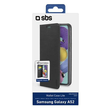 SBS - Tok Book Wallet Lite - Samsung Galaxy A52, fekete