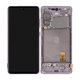 Samsung Galaxy S20 FE 5G G781B - LCD Kijelző + Érintőüveg + Keret (Cloud Lavender) - GH82-24214C, GH82-24215C, GH82-29056C Genuine Service Pack