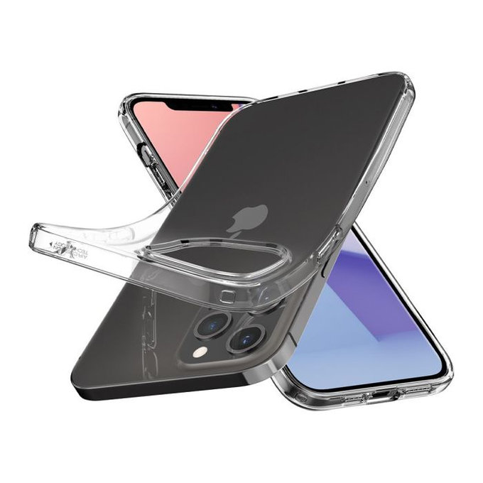 Spigen - Tok Liquid Crystal - iPhone 12 és 12 Pro, Crystal Clear