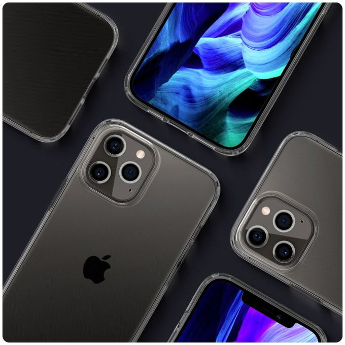 Spigen - Tok Liquid Crystal - iPhone 12 és 12 Pro, Crystal Clear