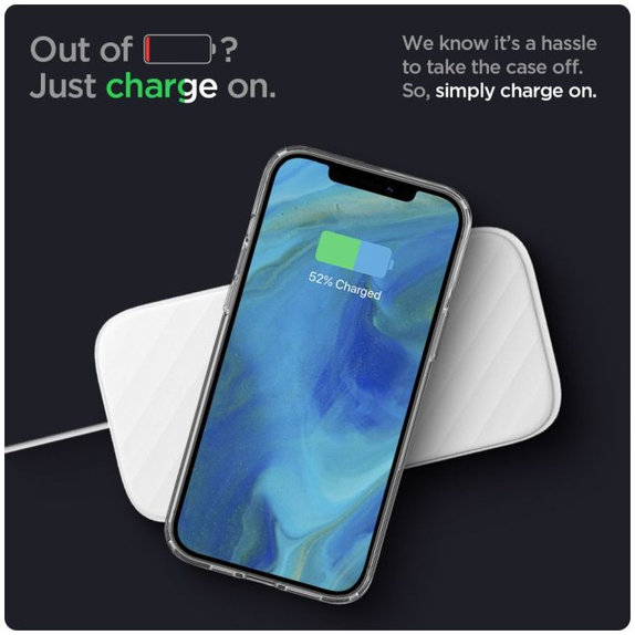 Spigen - Tok Liquid Crystal - iPhone 12 és 12 Pro, Crystal Clear