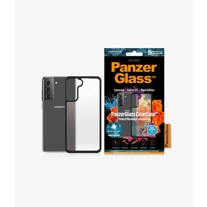 PanzerGlass - Tok ClearCase AB - Samsung Galaxy S21, fekete