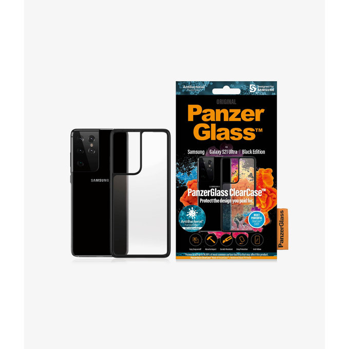 PanzerGlass - Tok ClearCase AB - Samsung Galaxy S21 Ultra, fekete