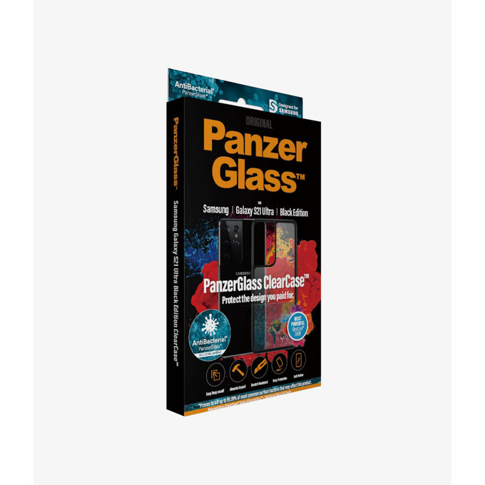 PanzerGlass - Tok ClearCase AB - Samsung Galaxy S21 Ultra, fekete