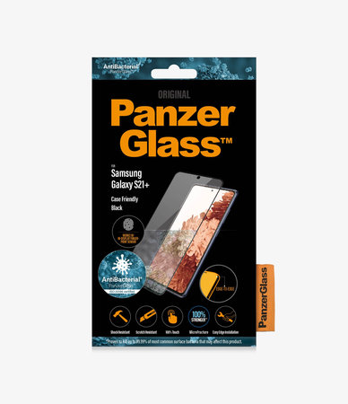 PanzerGlass - Edzett Üveg Case Friendly AB - Samsung Galaxy S21+, Fingerprint komp., fekete
