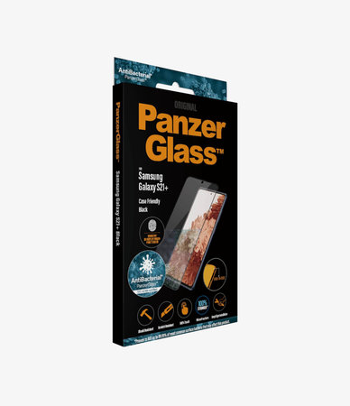 PanzerGlass - Edzett Üveg Case Friendly AB - Samsung Galaxy S21+, Fingerprint komp., fekete