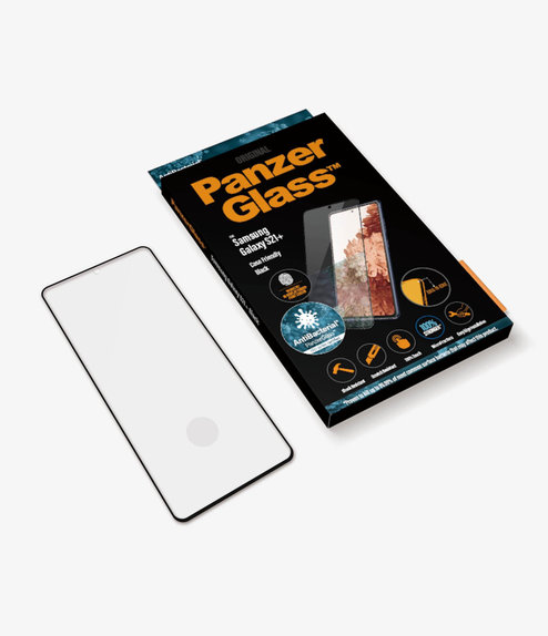 PanzerGlass - Edzett Üveg Case Friendly AB - Samsung Galaxy S21+, Fingerprint komp., fekete
