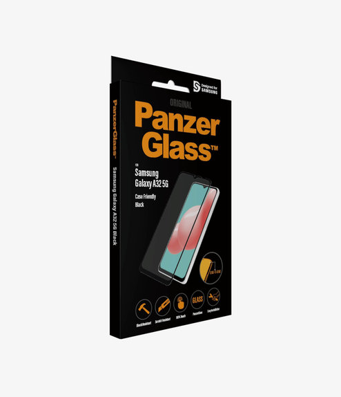 PanzerGlass - Edzett Üveg Case Friendly - Samsung Galaxy A32 5G, fekete
