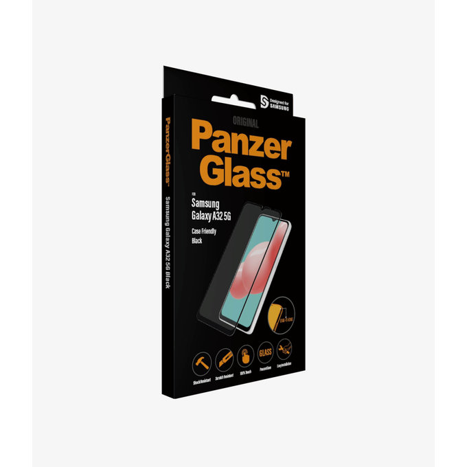 PanzerGlass - Edzett Üveg Case Friendly - Samsung Galaxy A32 5G, fekete