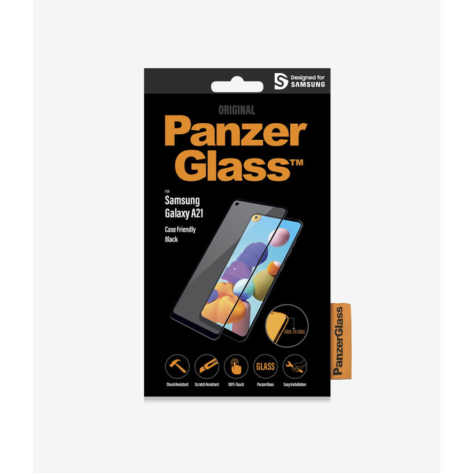 PanzerGlass - Edzett Üveg Case Friendly - Samsung Galaxy A21, black