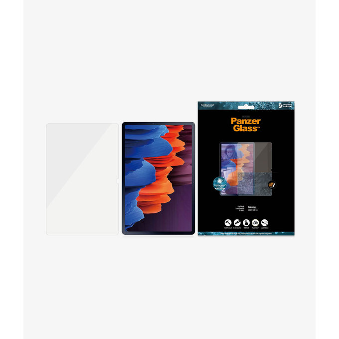 PanzerGlass - Edzett üveg tokbarát SMAPP a Samsung Galaxy Tab S7 + készülékhez, átlátszó