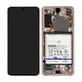 Samsung Galaxy S21 G991B - LCD Kijelző + Érintőüveg + Keret + Akkumulátor (Phantom Violet) - GH82-24716B, GH82-24718B Genuine Service Pack