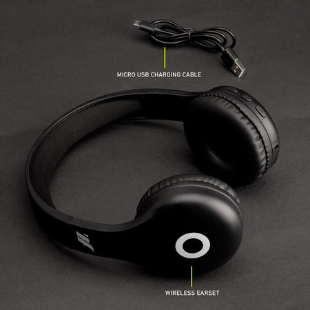 SBS Music Hero - Sztereó vezeték nélküli fejhallgató mikrofonnal, fekete