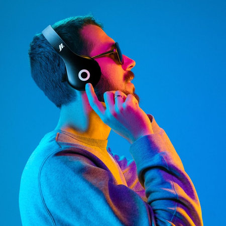 SBS Music Hero - Sztereó vezeték nélküli fejhallgató mikrofonnal, fekete