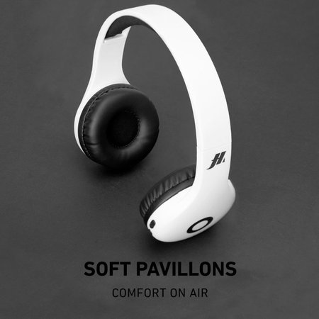 SBS - Vezeték nélküli fejhallgató mikrofonnal, fehér színben