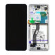 Samsung Galaxy S21 Ultra G998B - LCD Kijelző + Érintőüveg + Keret + Akkumulátor (Phantom Silver) - GH82-24591B, GH82-24925B Genuine Service Pack