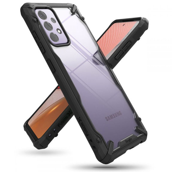 Ringke - Fusion X tok Samsung Galaxy A72 5G készülékhez, fekete