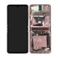 Samsung Galaxy Z Flip 5G F707B - LCD Kijelző + Érintőüveg + Keret (Mystic Bronze) - GH82-23351B Genuine Service Pack