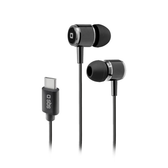SBS - Fejhallgató Studio Mix 100C mikrofonnal, USB-C, fekete