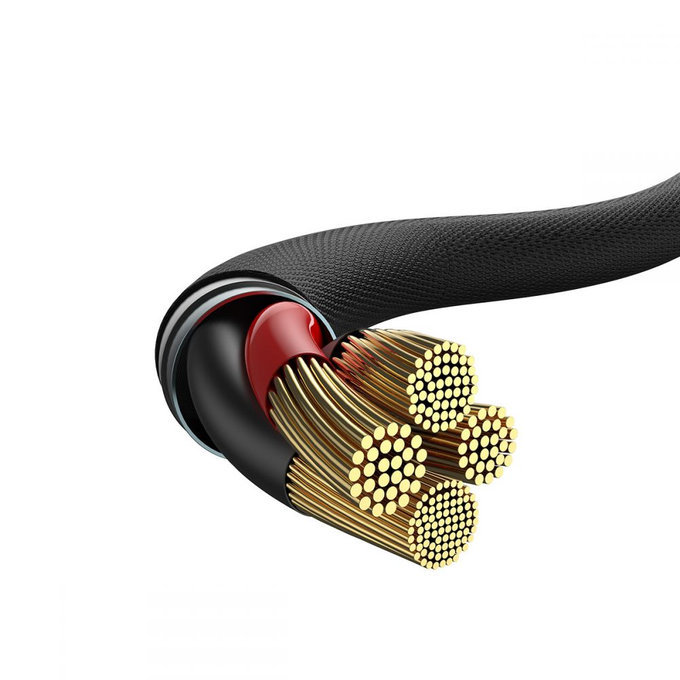 Baseus - Lightning / USB-C Kábel (1m), fekete