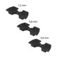 Xiaomi Mi Electric Scooter 1S, 2 M365, Essential, Pro, Pro 2 - Rezgéscsillapítók (Black) - 3db