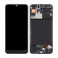 Samsung Galaxy A30s A307F - LCD Kijelző + Érintőüveg + Keret (Prism Crush Black) TFT