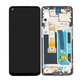 OnePlus Nord N10 5G - LCD Kijelző + Érintőüveg + Keret (Midnight Ice) - 2011100239 Genuine Service Pack