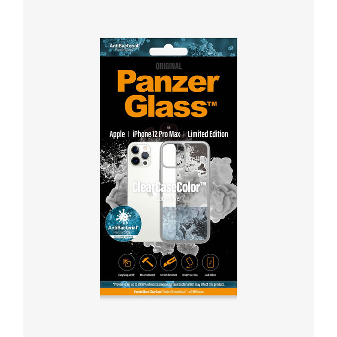 PanzerGlass - Tok ClearCase AB - iPhone 12 Pro Max, silver