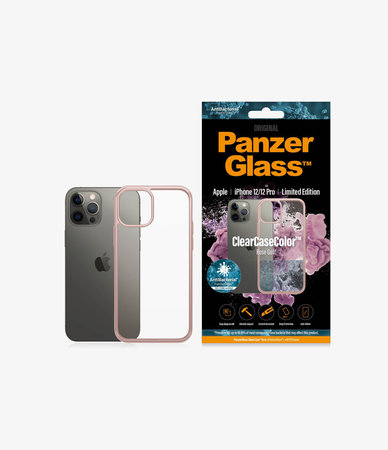 PanzerGlass - ClearCase AB tok iPhone 12/12 Pro készülékhez, rózsaszínű