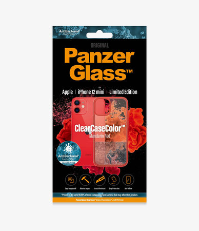 PanzerGlass - Tok ClearCase AB - iPhone 12 mini, red
