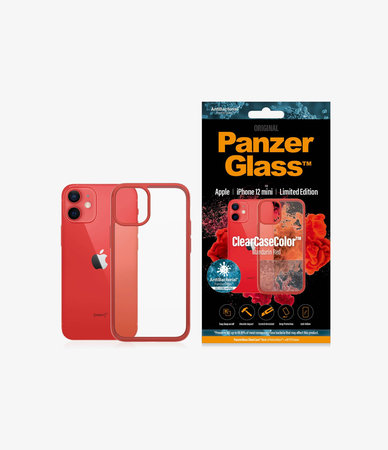 PanzerGlass - Tok ClearCase AB - iPhone 12 mini, red
