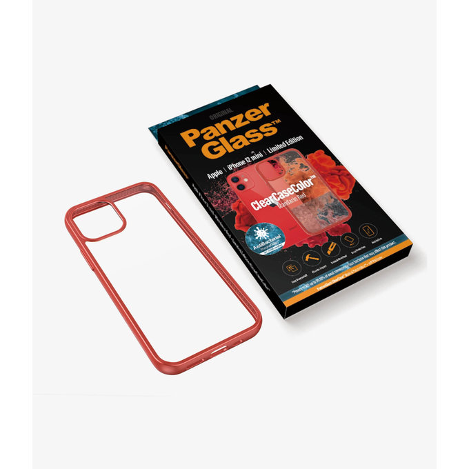 PanzerGlass - Tok ClearCase AB - iPhone 12 mini, red