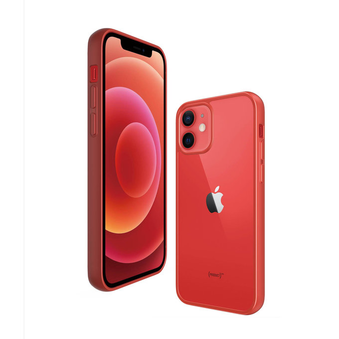PanzerGlass - Tok ClearCase AB - iPhone 12 mini, red