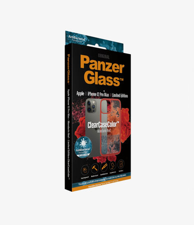 PanzerGlass - Tok ClearCase AB - iPhone 12 Pro Max, red