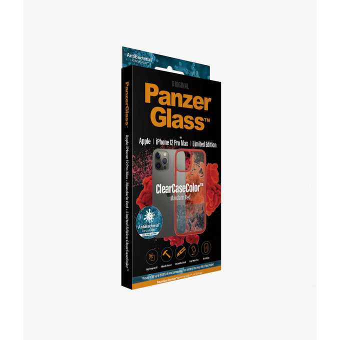 PanzerGlass - Tok ClearCase AB - iPhone 12 Pro Max, red