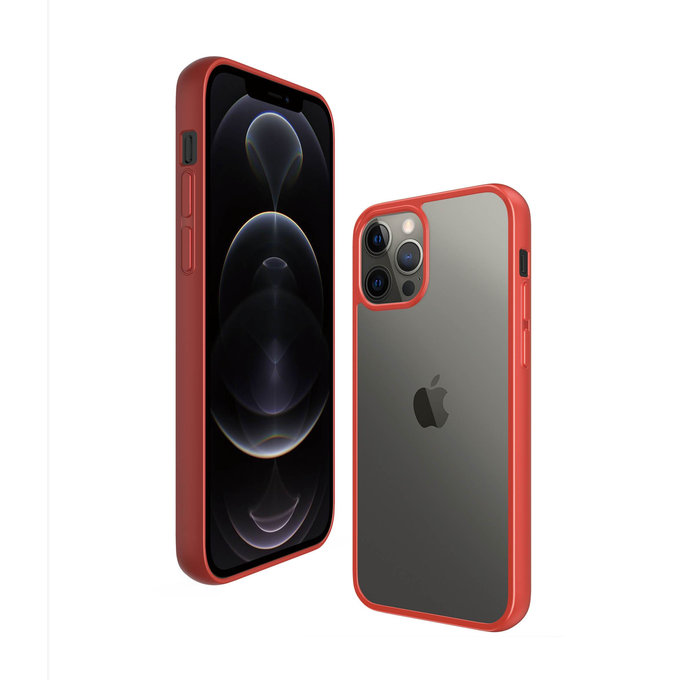 PanzerGlass - Tok ClearCase AB - iPhone 12 Pro Max, red