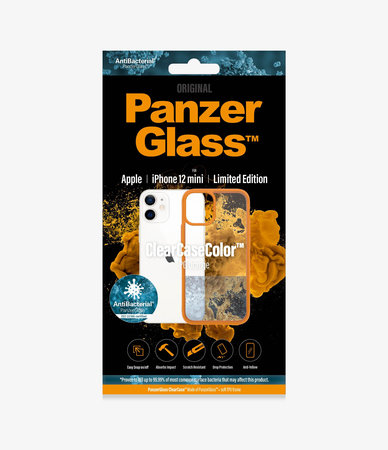PanzerGlass - Tok ClearCase AB - iPhone 12 mini, orange