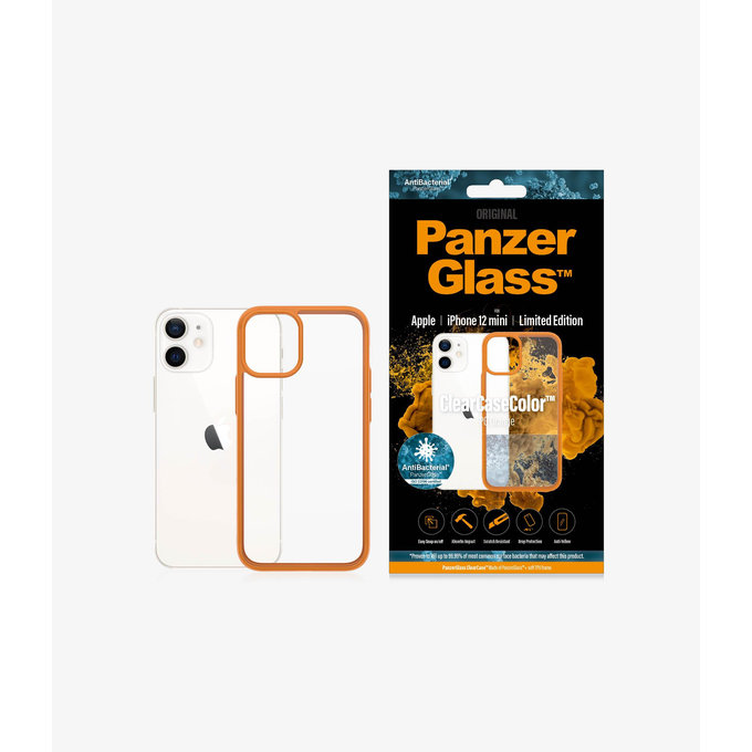 PanzerGlass - Tok ClearCase AB - iPhone 12 mini, orange
