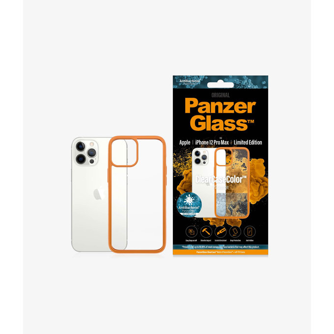 PanzerGlass - Tok ClearCase AB - iPhone 12 Pro Max, orange