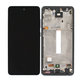 Samsung Galaxy A52 A525F, A526B - LCD Kijelző + Érintőüveg + Keret (Awesome Black) - GH82-25524A GH82-25526A, GH82-25754A, GH82-25602A Genuine Service Pack