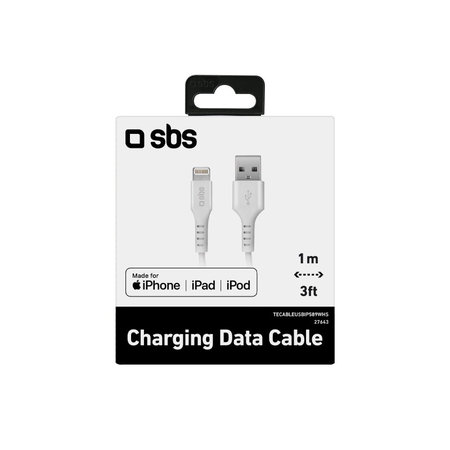 SBS - Lightning / USB Kábel (1m), fehér