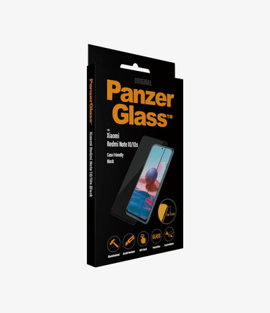 PanzerGlass - Edzett Üveg Case Friendly - Xiaomi Redmi Note 10, 10S, fekete