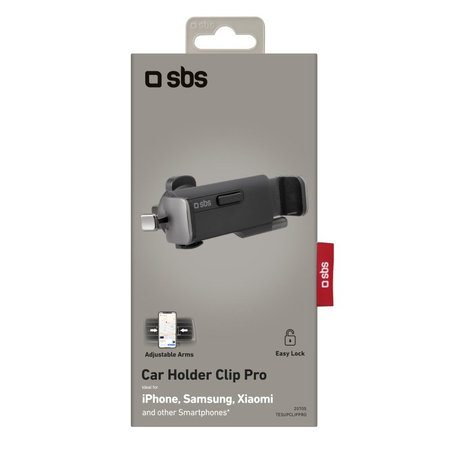 SBS - Car Mount Clip Pro, univerzális szellőzőnyílás tartó, fekete