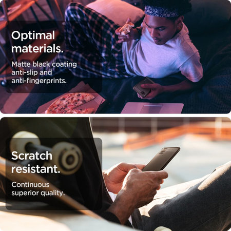 Spigen - Robusztus páncéltok Samsung Galaxy A22 5G készülékhez, fekete