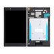 Lenovo Tab 4 TB-8504F - LCD Kijelző + Érintőüveg + Keret (Black) TFT