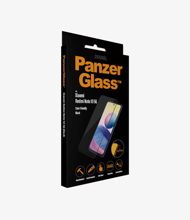 PanzerGlass - Edzett Üveg Case Friendly - Xiaomi Redmi Note 10 5G, fekete