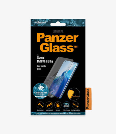 PanzerGlass - Edzett Üveg Case Friendly AB - Xiaomi Mi 11, Mi 11 Ultra, fekete